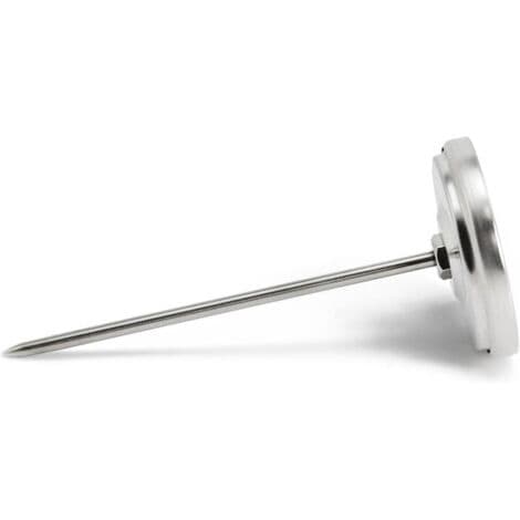 Stegetermometer i rustfrit stål - analogt kødtermometer op til 120°C - grilltermometer - kødsonde
