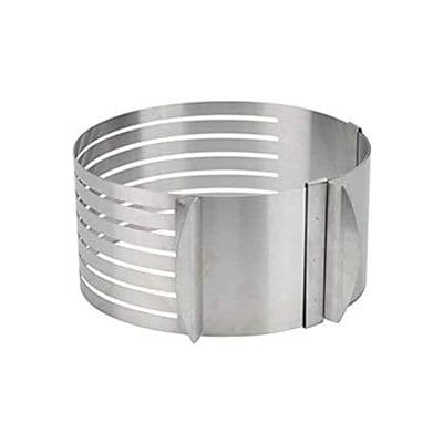 Justerbart tårtskärare-kit - Rostfritt stål - Silver - Tål maskindisk