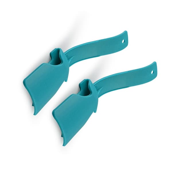 Practical Shoehorn 2-pack in PP Plastic for Easy Shoe Care and Comfortable Use Blue Blue