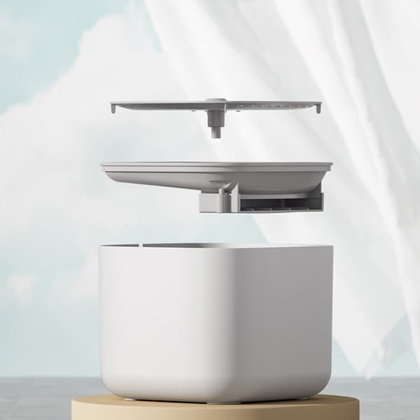 Automatic Pet Water Fountain - 3L Capacity, Grey