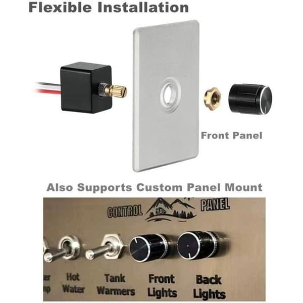12V DC LED dimmerbryter, justerbar PWM-kontroller for bobil, båt, dimbar LED-lys