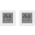 Professionelt Bluetooth Termometer og Hygrometer, Måler Temperatur og Luftfugtighed, Indendørs Brug, 2 Styk