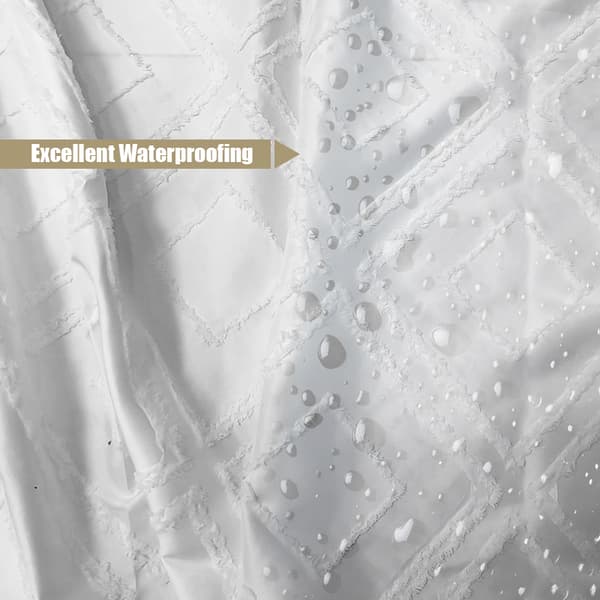 Duschdraperi vattentät badrum duschdraperi White M White
