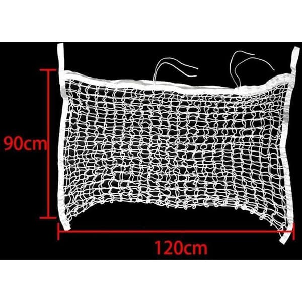 Hönät för hela dagen i flätad nylon, för långsam utfodring, hästar, får - Storlek: 120 x 90 cm
