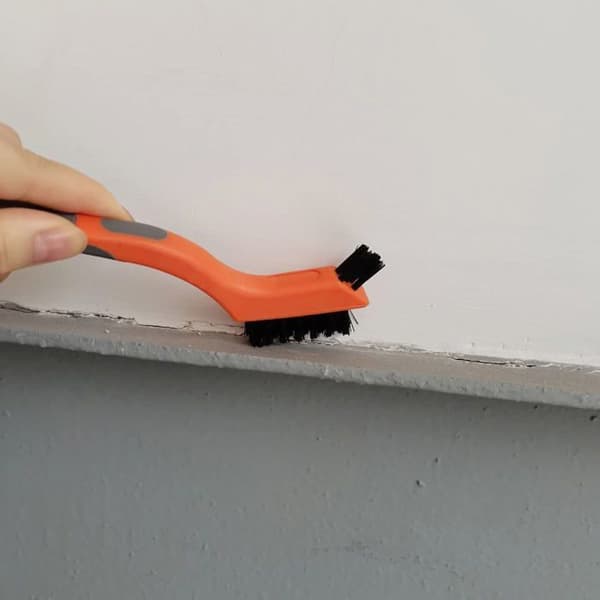 Sett med 6 minibørster med nylon-/messing-/rustfritt stål-bust for rengjøring av rust og støv
