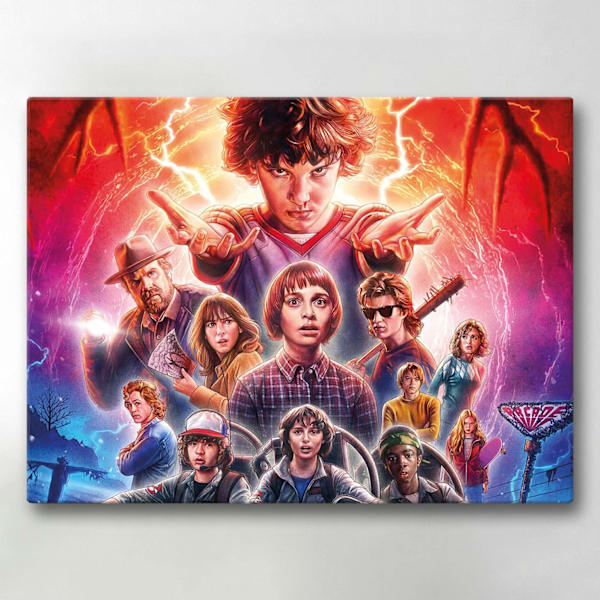 Lerret / Bilde - Stranger Things - 40x30 cm - Lerret