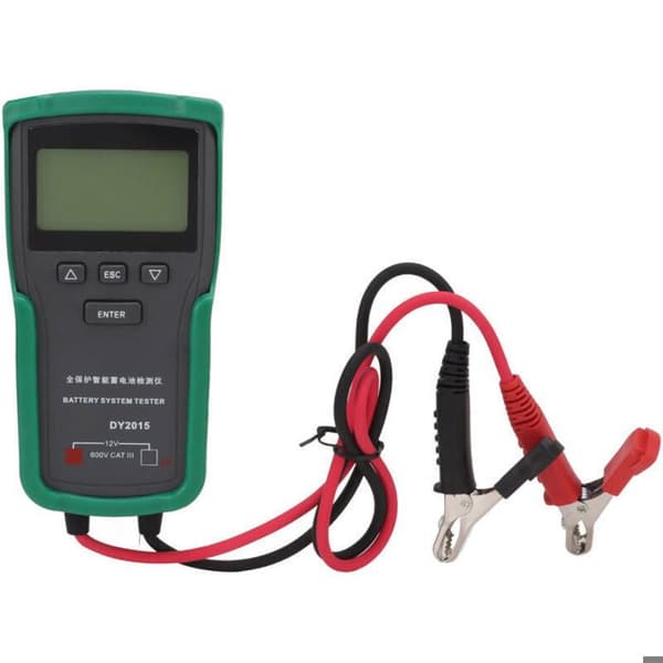 12V Bilbatteritester - Starttest - Belastningstest - Beskyttelse mot omvendt polaritet