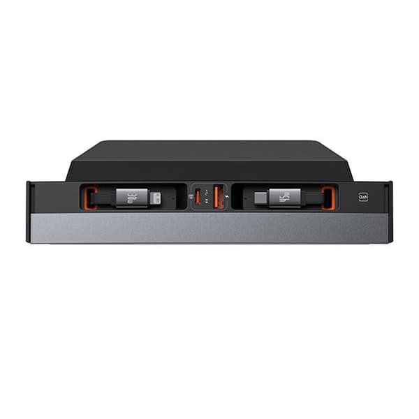 Hub Baseus T-Space med USB-C til Lightning-kabler til Tesla-biler (sort)