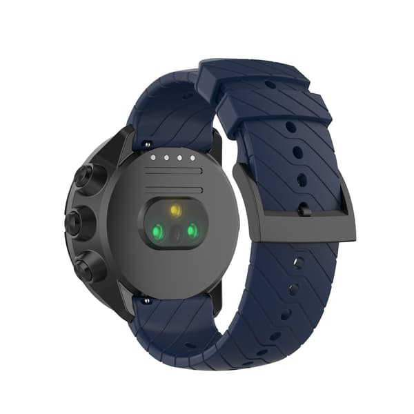 Silicone Twill Extended Model Watch Strap for Garmin Forerunner 22mm Blue