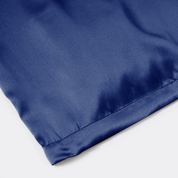 Lang sovehætte 100% silke NavyBlue Pink
