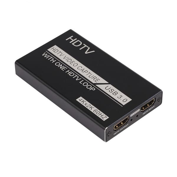USB3.0 Video Capture Card 4K HDMI Game Live Streaming 60FPS Supports YUY2 Compatible with Windows, MacOS, Linux