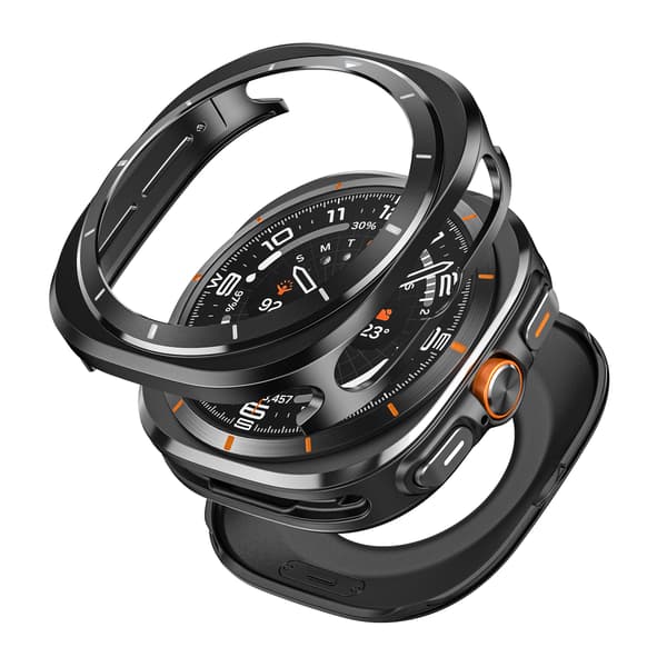 Metalkasse til Samsung Galaxy Watch 7 Ultra Sort