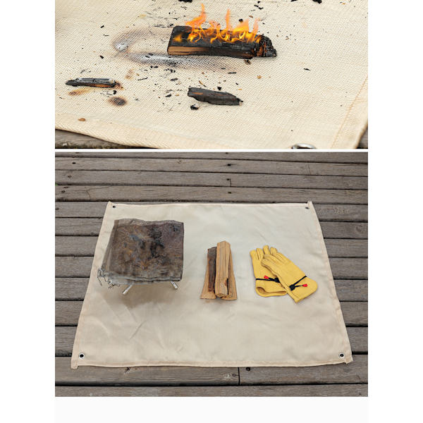 Fireproof Thermal Insulation Pad for Outdoor Camping L L