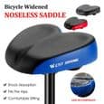 Ergonomisk cykelsadel - Ultra komfortabel - Blå - Til fritidscykling