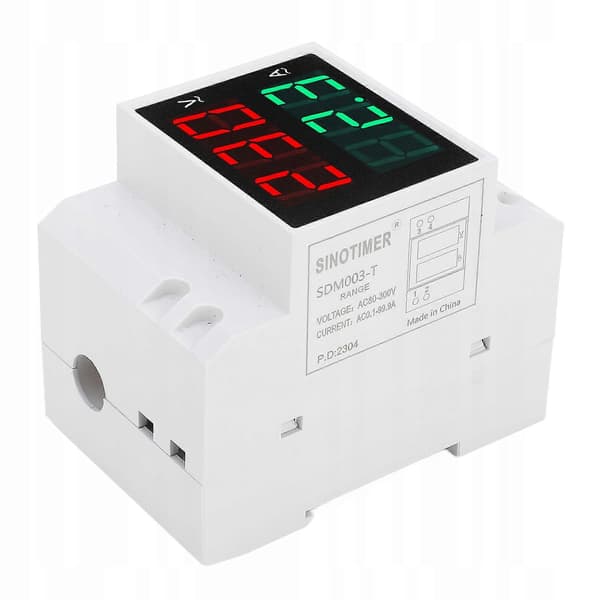 100a Din Digital Voltmeter Din Skinne Meter