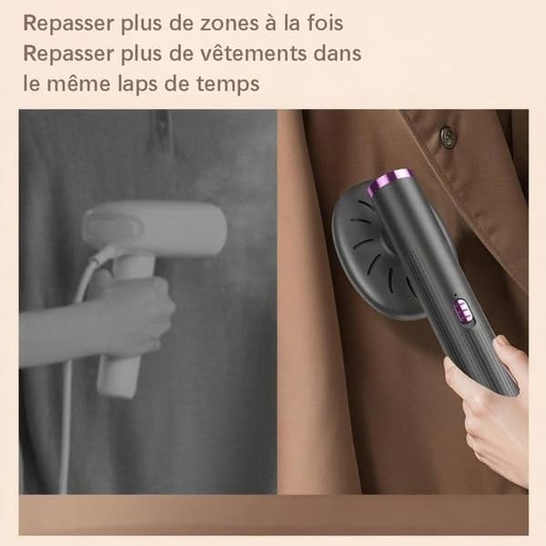 Bærbar Mini Tøjdamper - Dobbelt Anvendelse - Kompakt - Letvægts - Ergonomisk - Hurtig Opvarmning