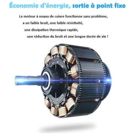 Lille 12,7 cm (5 tommer) USB-bordventilator. Mini støjsvag elektrisk bordventilator - blå.