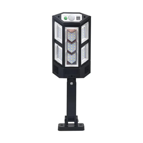 Solcellelampe utendørs, 3 moduser, bevegelsessensor, sollys, IPX65, hage, gate, utendørsbelysning