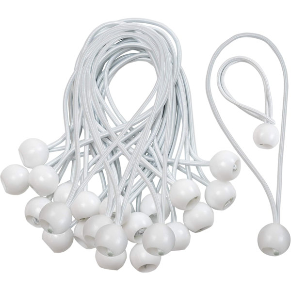 Elastic Bungee Cords - Rubber Bands with Balls 10-Pack