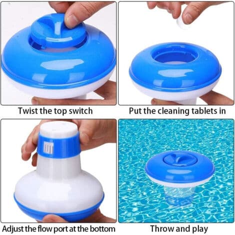 Flydende klordispenser til pools og spabade 017051