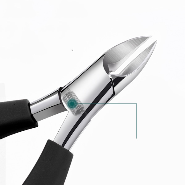 Robust Nail Clipper - for Thick or Ingrown Toenails Black