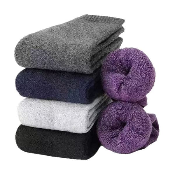 5 Pair Wool Socks - Warm and Comfortable for Everyday Use