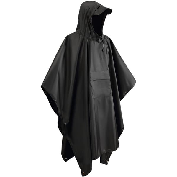 Monitoiminen sadeviitta / vedenpitävä pressu / alusta Musta