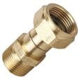 Mässing M22 hangängad slangadapter för högtryckstvätt, 14 mm invändig gängkoppling
