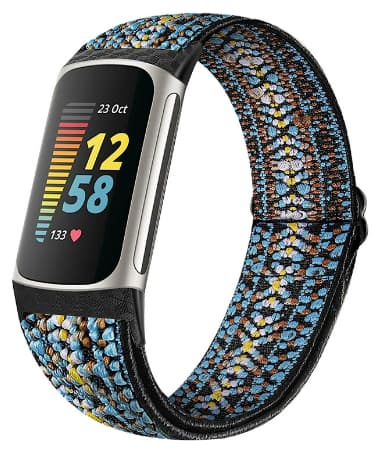 Urrem til Fitbit Charge5/6 Rød Blue
