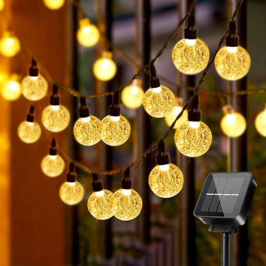 30 LED-kristalliaurinkovalosarja - 6,5 m - 8 tilaa - IP65 vedenpitävä