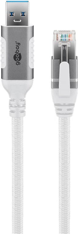 Ethernet-kaapeli USB-A 3.0 - RJ45, 2 m