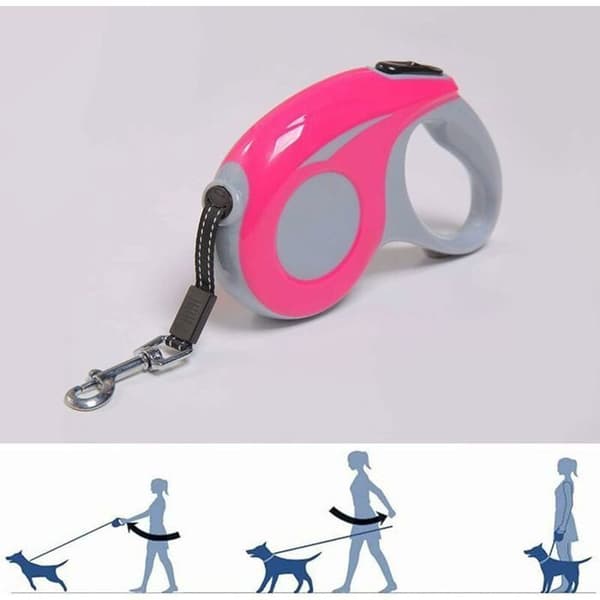 Infällbara hundkoppel, 5m infällbart hundkoppel, flexibelt infällbart hundkoppel, lämpligt för katter och hundar