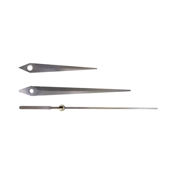 Silent Quartz Clock Movement with Silver Hands - 23mm Shaft, 16mm Thread - Accurate Timekeeping