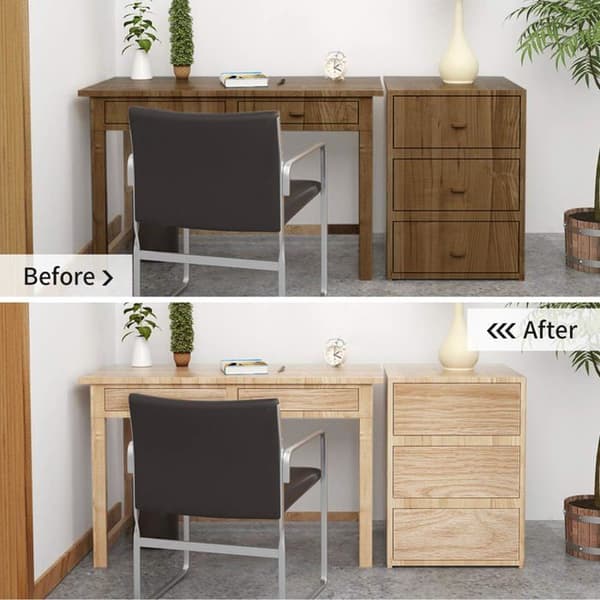 Selvklebende PVC-tapet med tre-effekt 60 x 500 cm - Vanntett beige