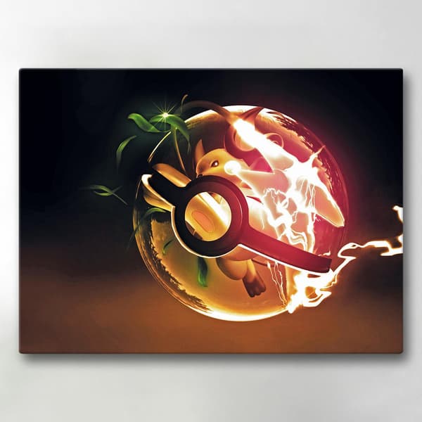 Lerretstrykk / Bilde - Pokemon - 40x30 cm - Lerret
