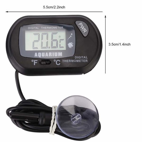 LCD Digital Termometer - Hög Noggrannhet - Område -50 till 70 ℃ - Sugkopp Ingår