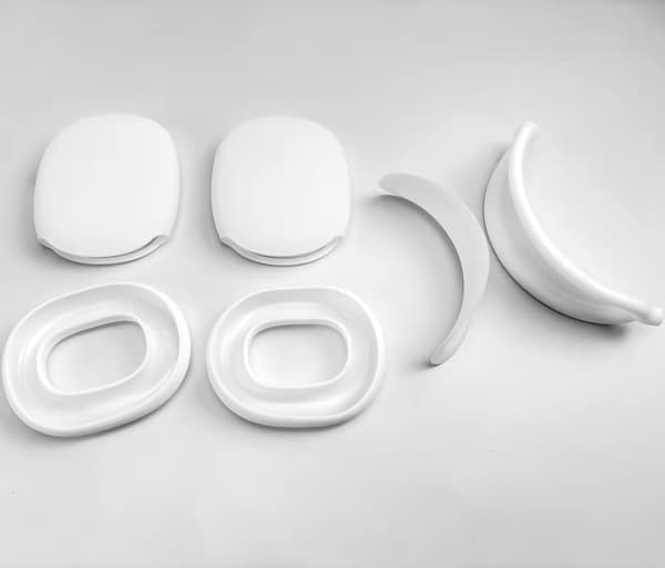 4-delt silikonebeskyttelsesetui til AirPods Max Hvid Black