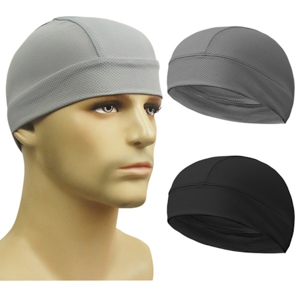 Cooling Cycling Cap for Men Grey Camouflage