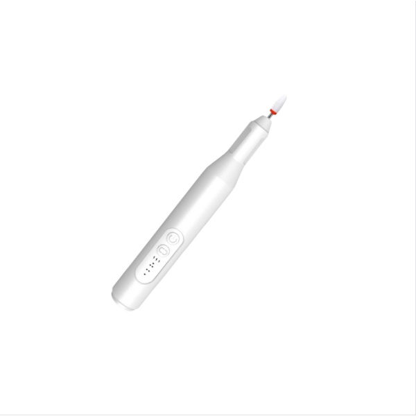 Electric Nail File with Adjustable Speed and Replaceable Heads for Professional Manicure Silver