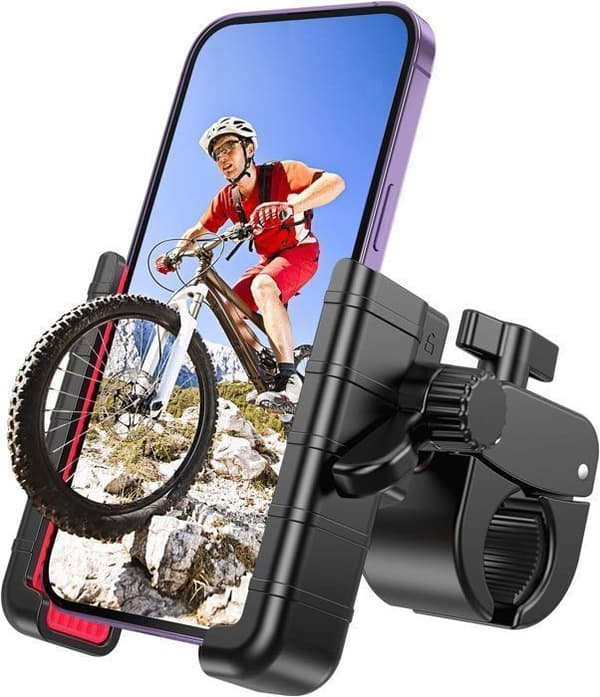 Universal Motorcykel Telefonfäste - Halkfritt - Stötdämpande - 1-sekunds snabbkoppling