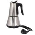 6-kops Moka elektrisk kaffemaskine - Rustfrit stål - Grå - Perkolator (Espresso)
