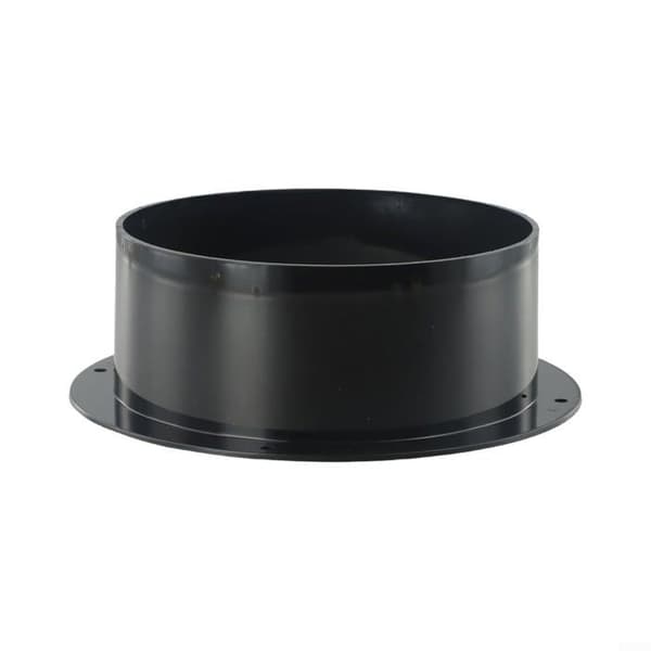 150 mm rørkobling - svart - ABS - veggflens