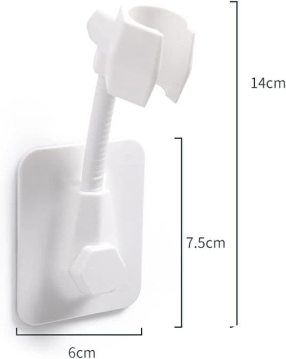 Universal Duschhållare - 360° Justerbar - Självhäftande - ABS-plast