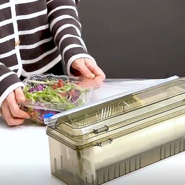 Matfoliedispenser med skyvekutter - Matfoliedispenser for strekkfilm