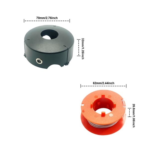 Trimmerspole til Bosch Gressklipper Art 23/26/30 Combitrim MultiColor