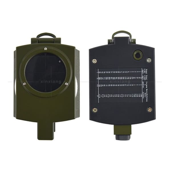 Professionell militärkompass, IP65 vattentät metallkompass, fluorescerande siktkompass, utrustad med klinometer
