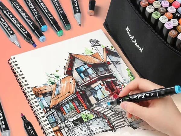 Double-Sided Alcohol-Based Ink Markers – 40-Pack