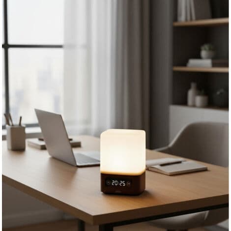 Moderne Elegant LED Bordlampe med Nattdisplay Q-led314