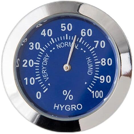 Bil Køretøj Termometer/Hygrometer Ur Mini Lille Klassisk Dashboard Termometer Bil Cool Dekoration Metallegering