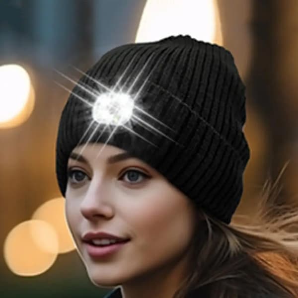 Unisex LED-lue for solide dokumenter Smile Lining Ogo-lue Nattløping